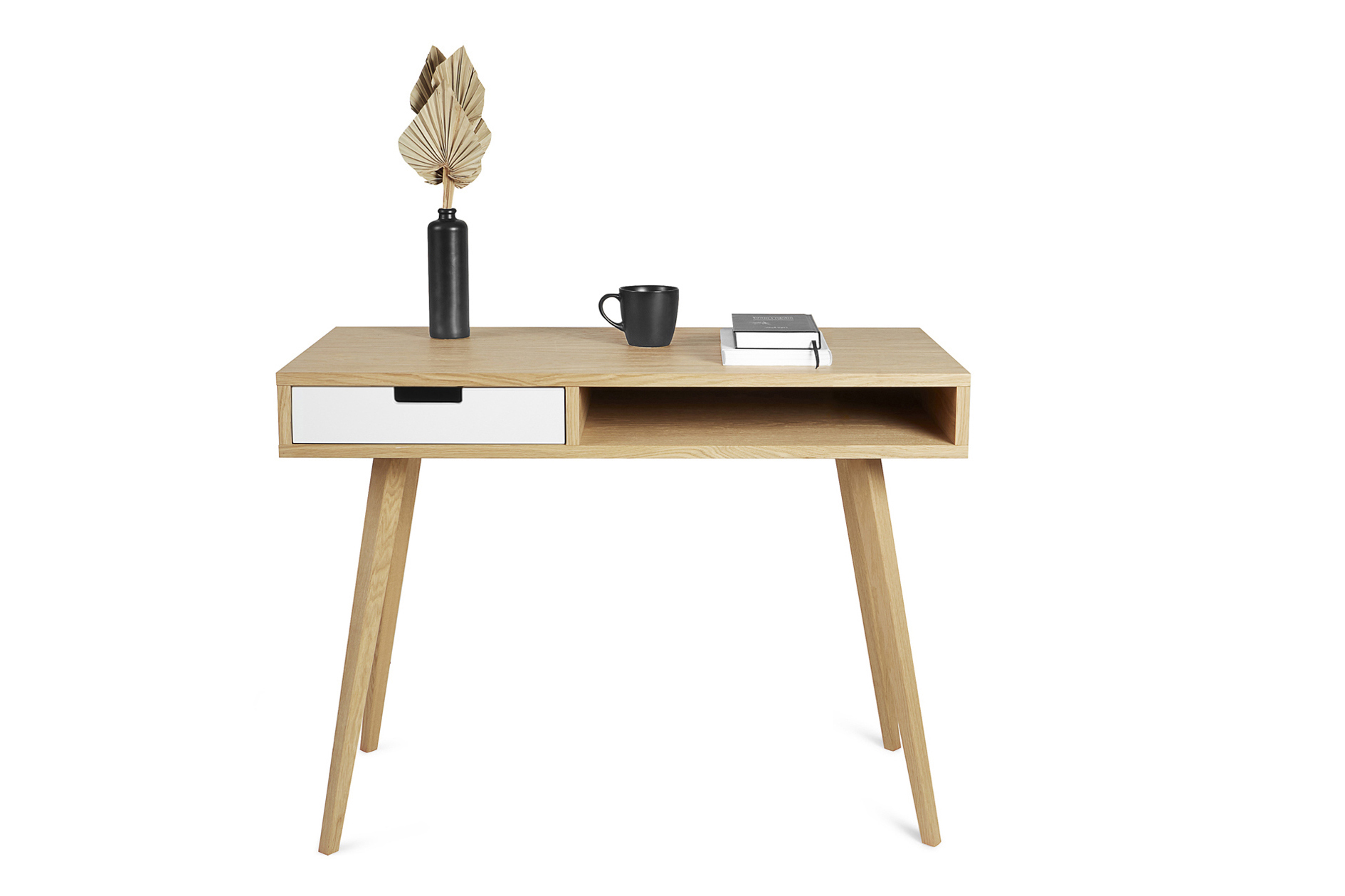 Kleiner schreibtisch holz lea mini 80 cm breit woodworkstore