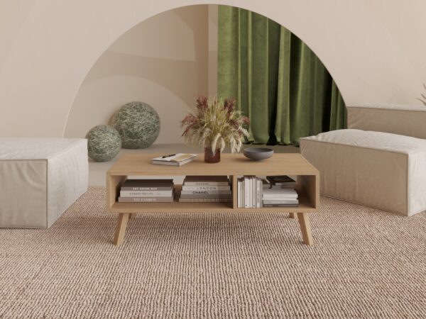 Großer Rechteckiger Couchtisch Holz 120 cm