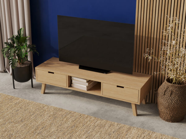 Hifi Lowboard / TV Sideboard Holz 150 cm