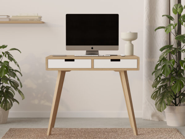 holzschreibtisch-90-cm-breit-mit-2-weissen-schubladen