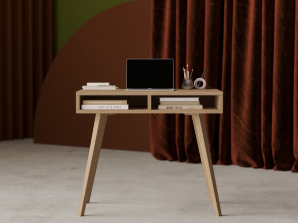 schmaler-schreibtisch-holz-mit-seiten-und-beinen-aus-massiver-eiche