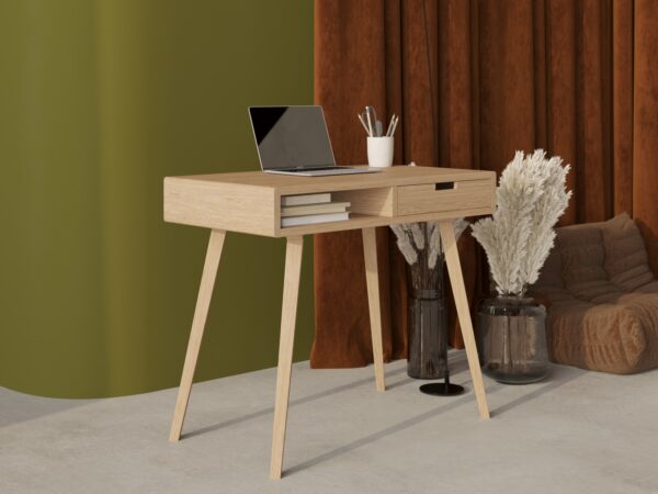 schreibtisch-eiche-90-cm-massivholz-schublade-2