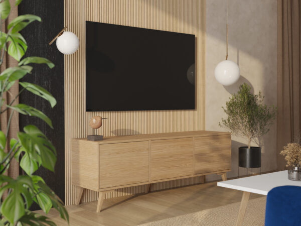 TV Kommode Holz für Fernseher 180 cm