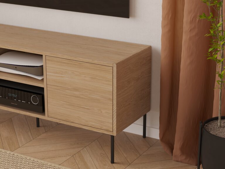 Moderner Holz-TV-Schrank 180 cm im Loft-Stil