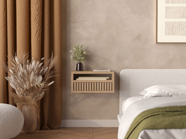 wandmontierter-nachttisch-mit-lamellenfront-der-schublade
