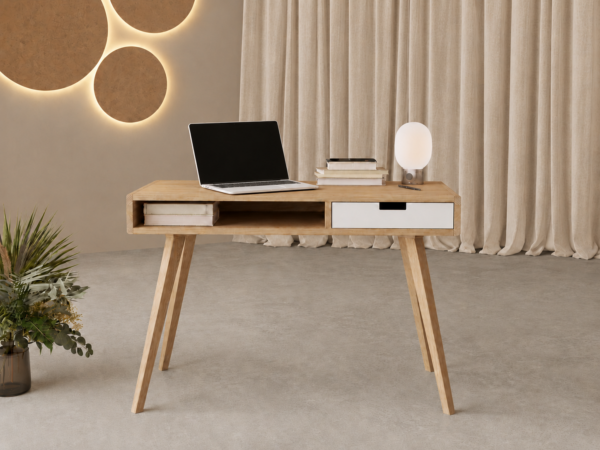 schreibtisch-holz-100-cm-weisse-schublade-einlegeboden-3